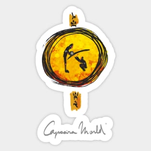 Al Pie del Berimbau - Capoeira World Sticker